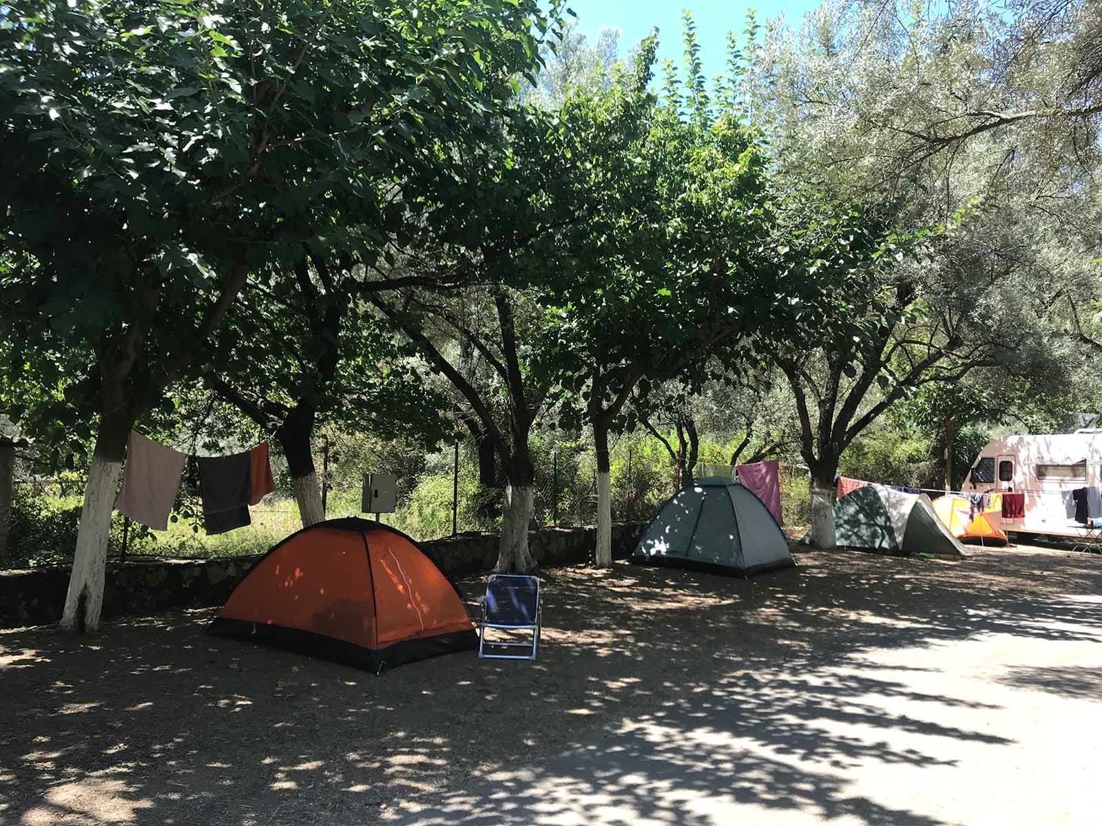 Mikros Gialos Bay Fixed Camping, Lefkada, Greece