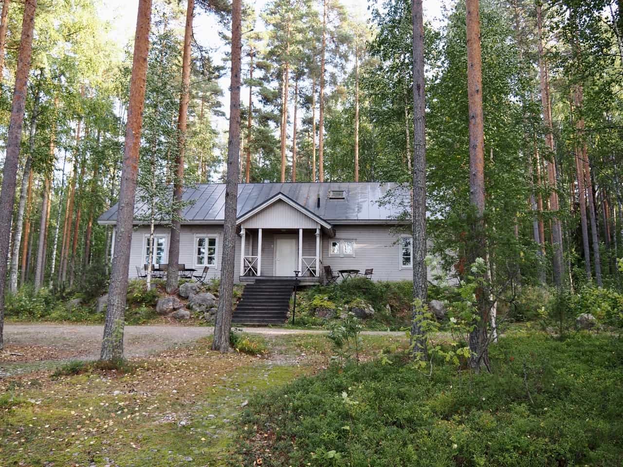 Cabin in the woods.