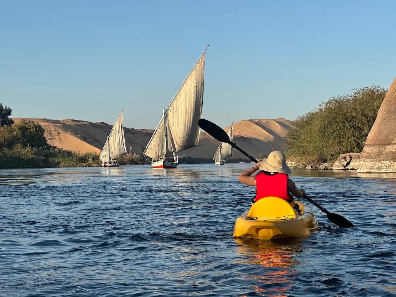 Kayaking the Nile. Photo: host, travel trails