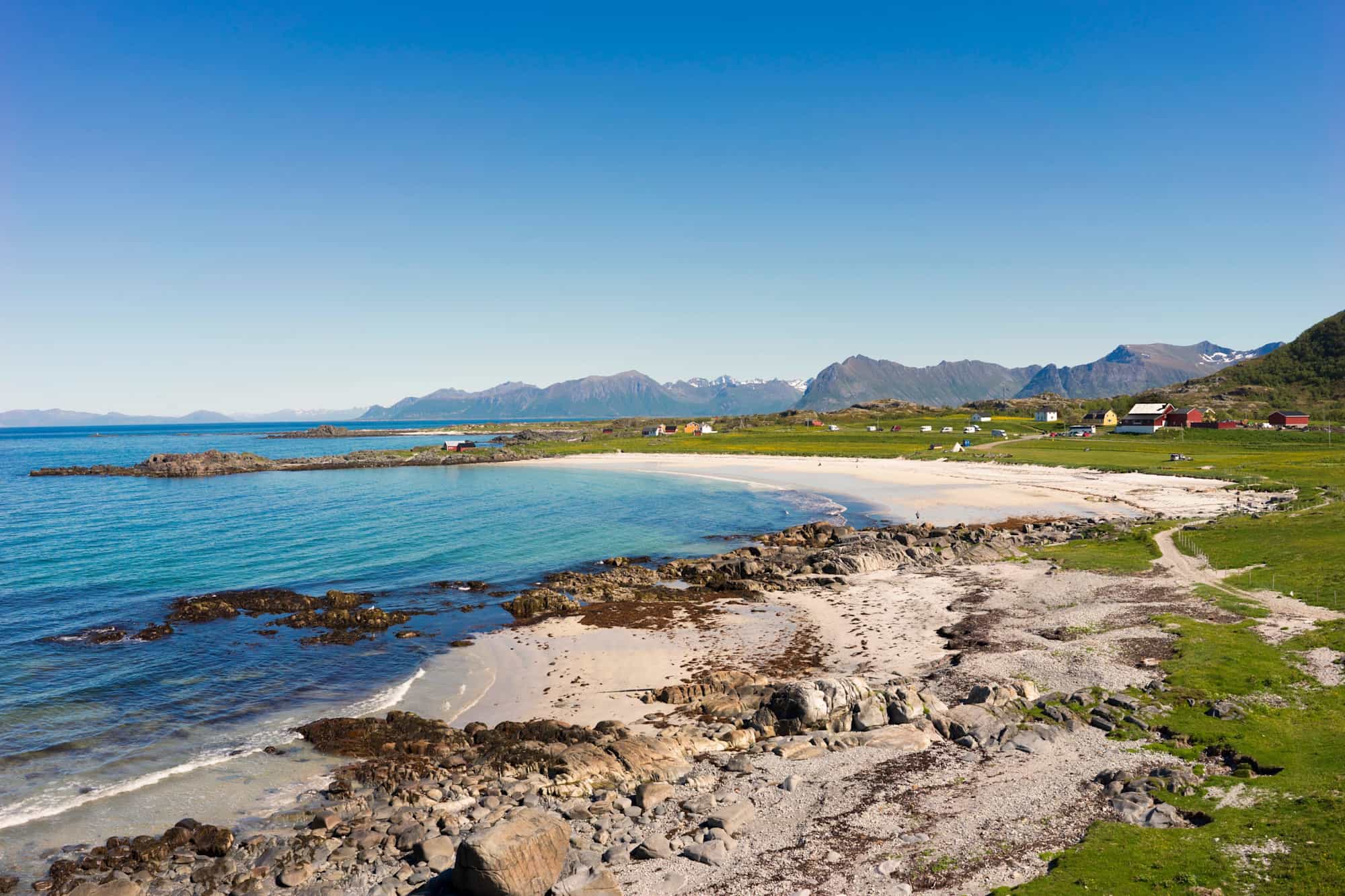 Hov beach in the Lofoten islands