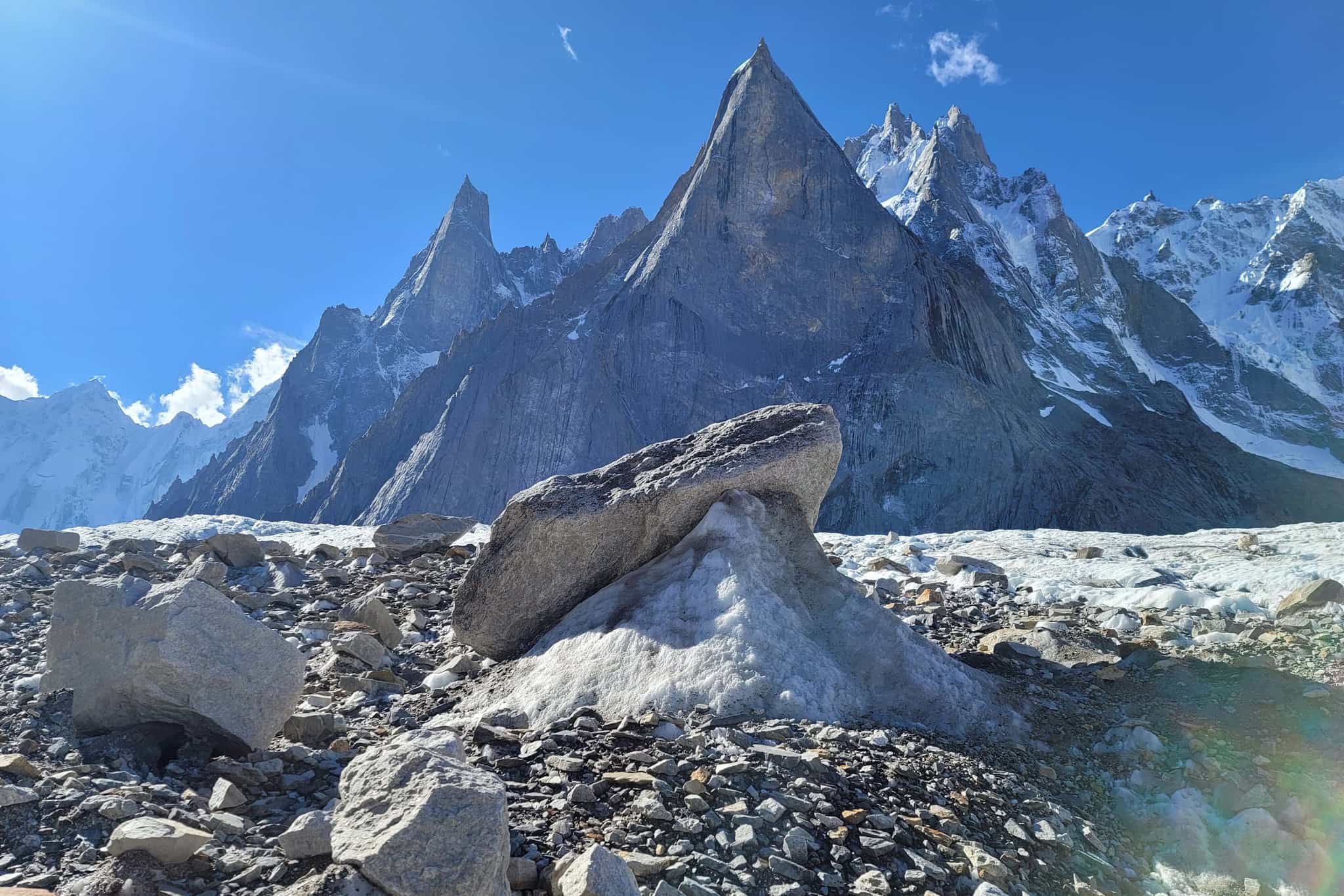 View from the Charakusa Glacier