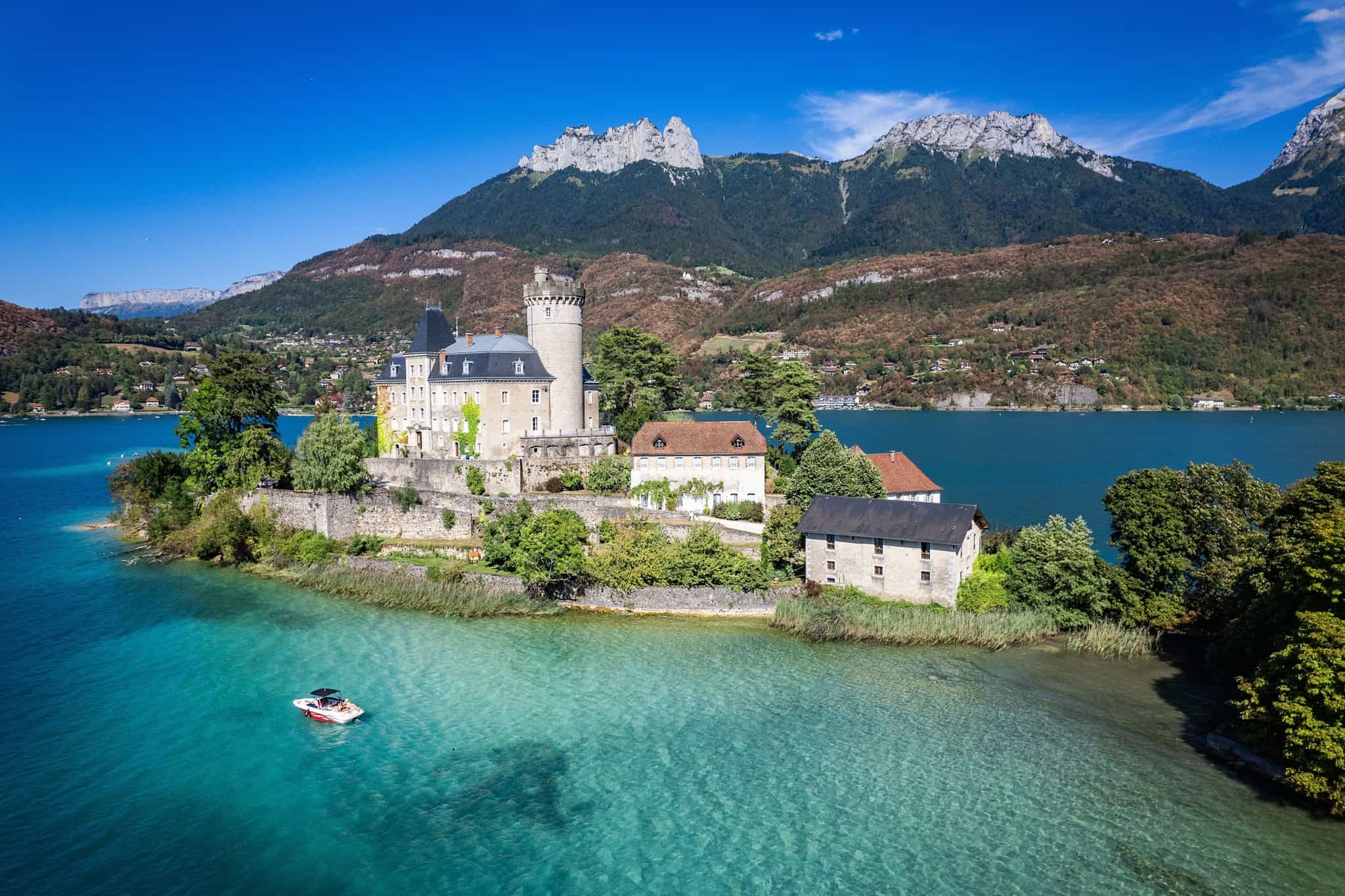 Duingt Castle, ANnecy, France. Photo: shutterstock_2385855553
