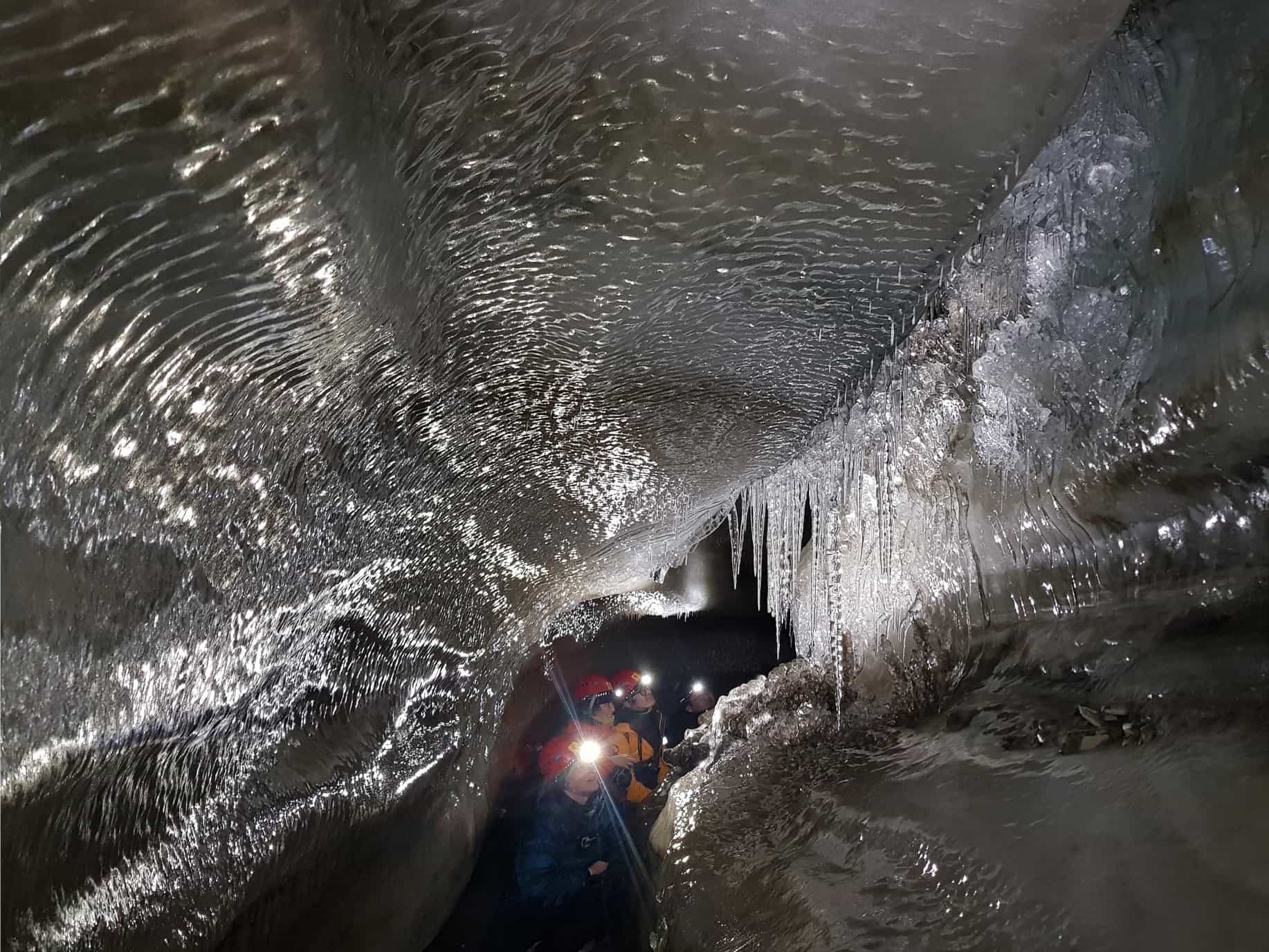 Glacial ice cave, Svalbard. Photo: Host/Svalbard Wildlife Adventures