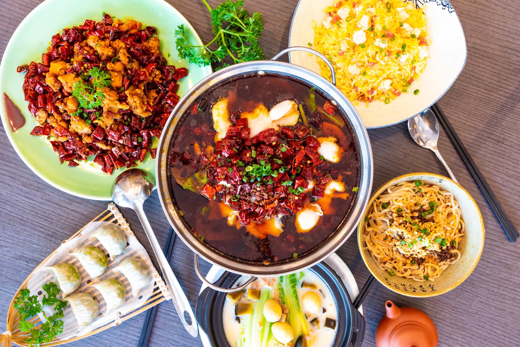 Chinese traditional dishes. Photo: shutterstock 1534368341