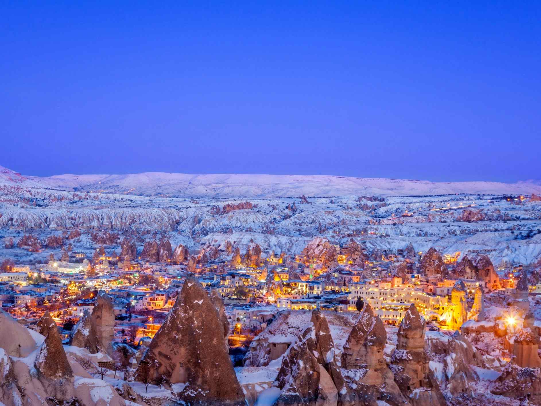 Cappadocia, Turkey, in winter.. Photo:GettyImages-504483612
