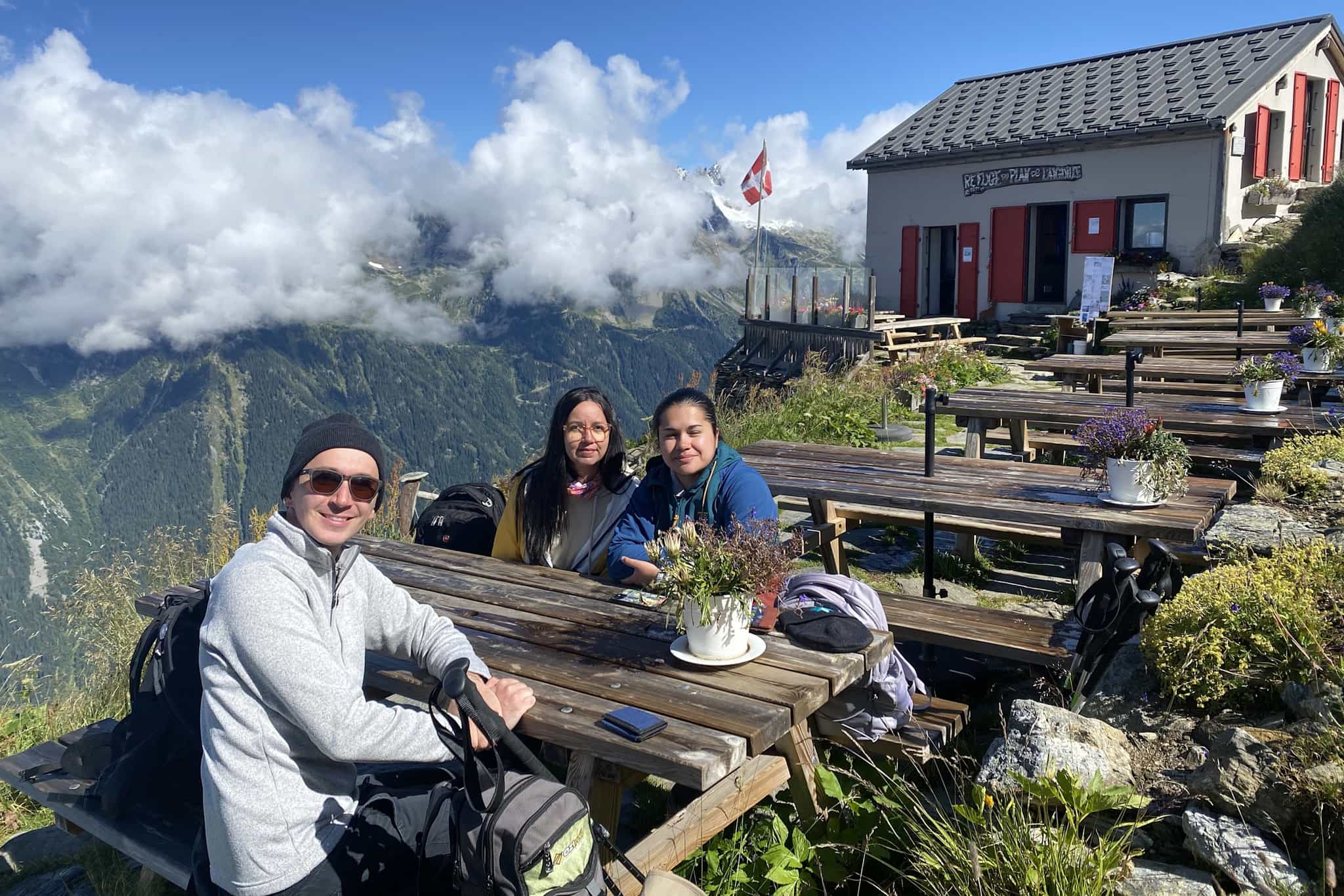 Cafe at Montenvers, France. Photo: host // tracks and Trails.