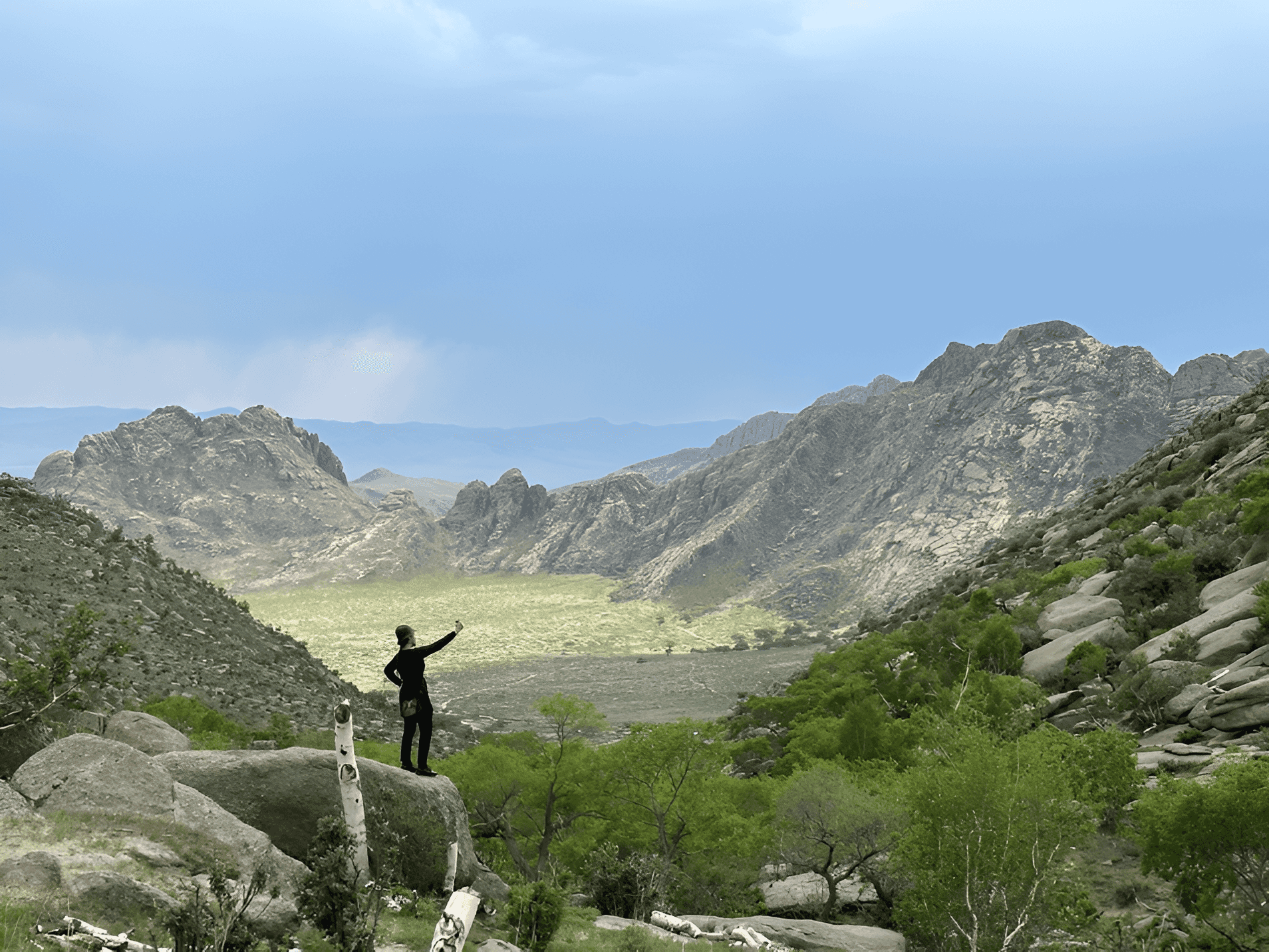 Hiker in Khugnu Khan, Mongolia. Photo: host, Zendmen Travel
