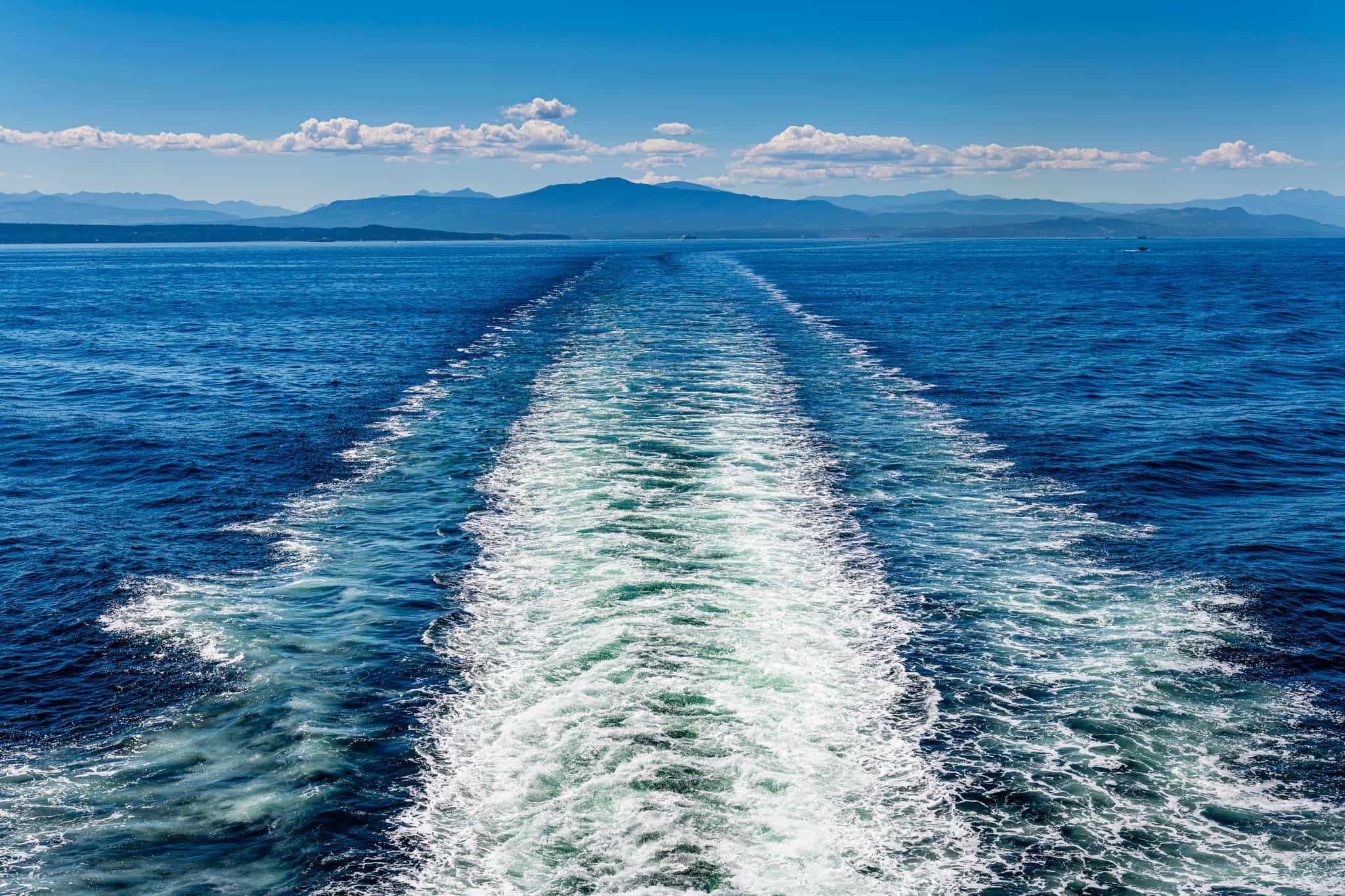 Ferry from Vancouver Island, Canada.
