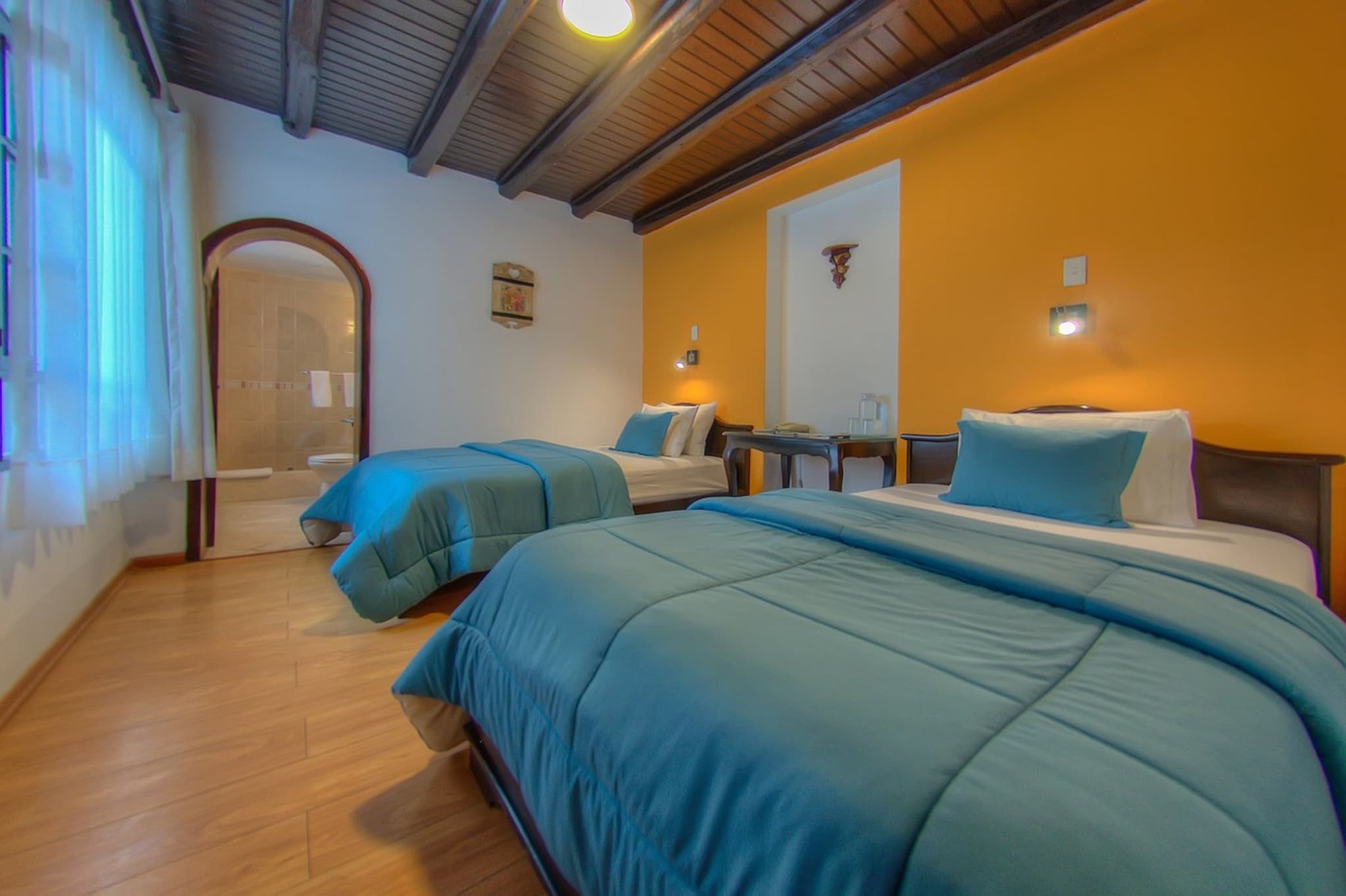 Standard room at the Ikala Hotel, Quito, Ecuador.