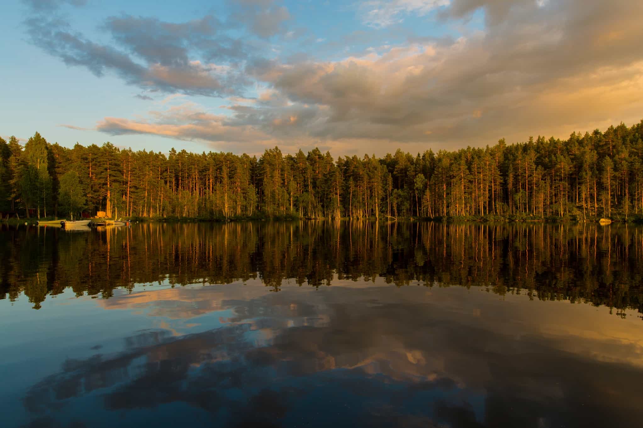 Sunrise over the lake, Sweden. Photo: Marcus Westberg