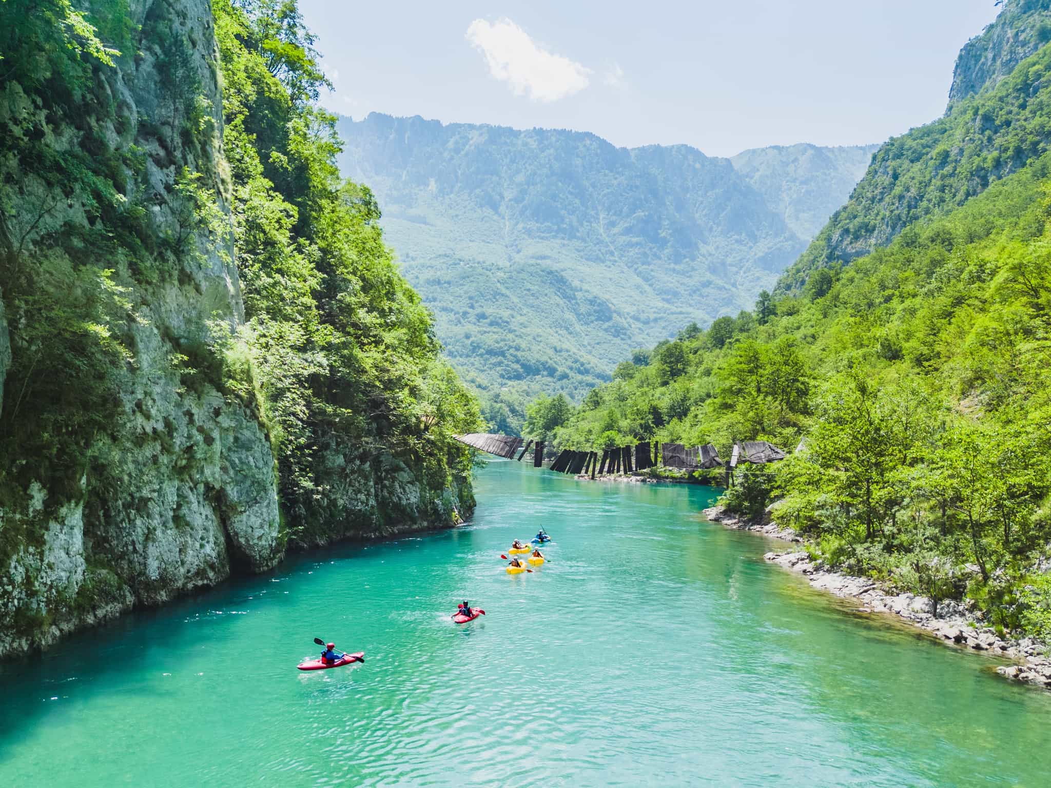 Packraft expedition, Tara River, Montenegro
Photo: Host/Balkan Expeditions