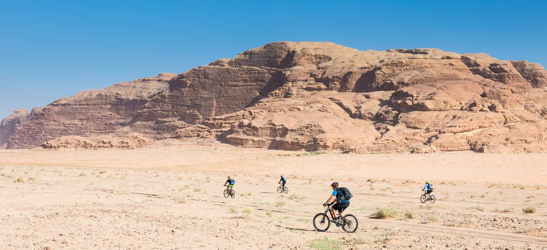 Desert Biking at Wadi Rum, Jordan