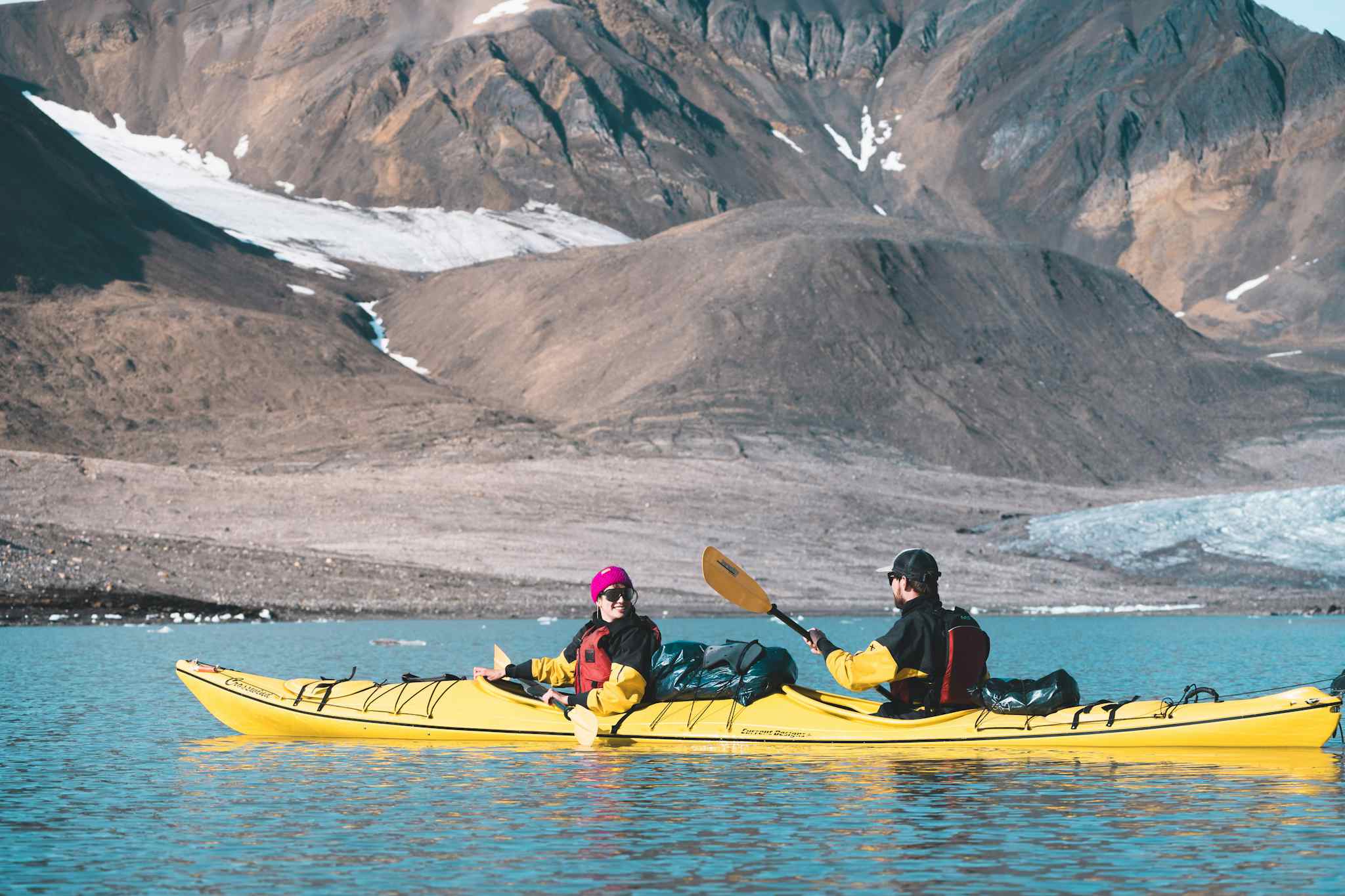 Kayaking in Svalbard. Photo: Host/Christopher O'Neil