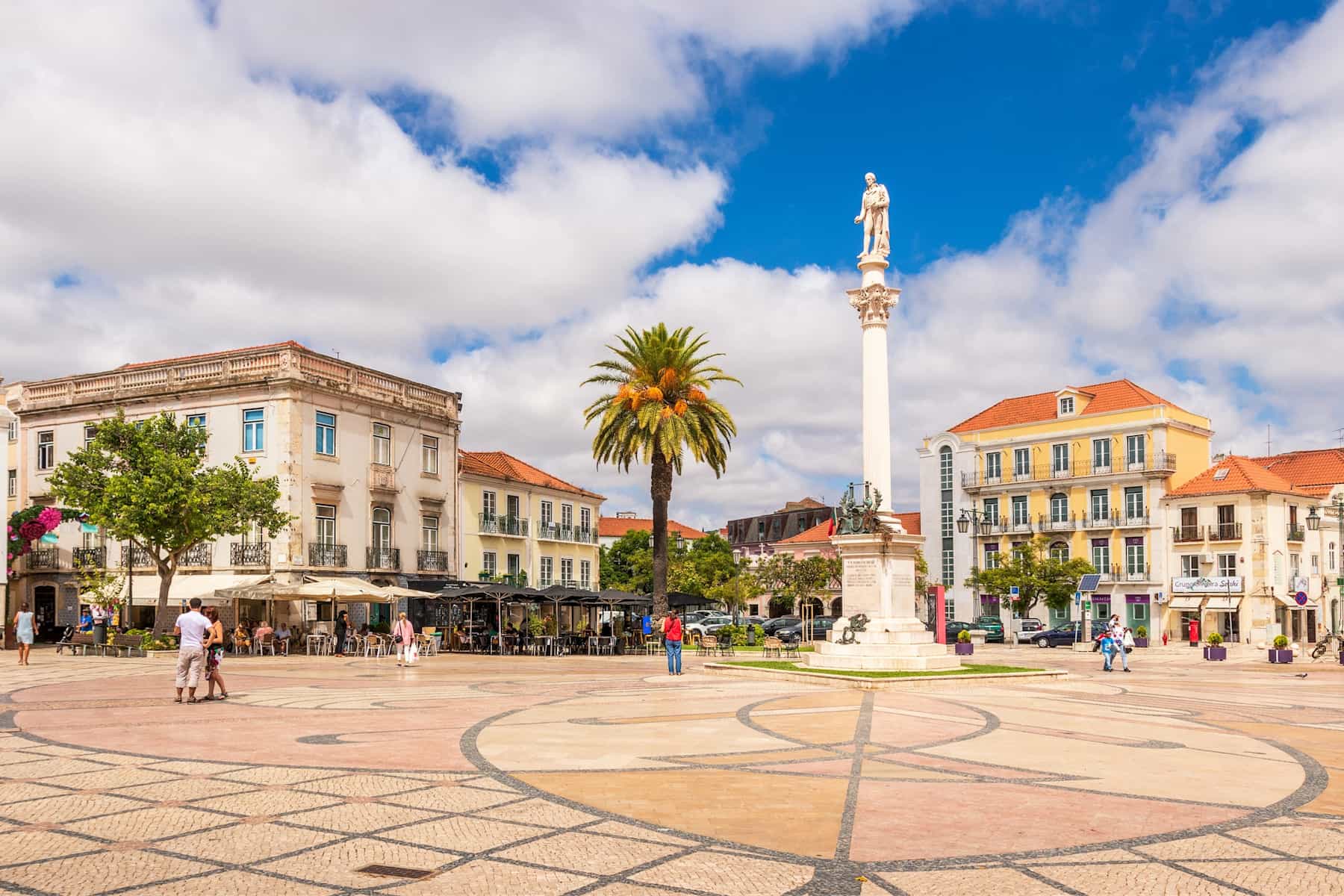 Bocage square in Setubal, Portugal