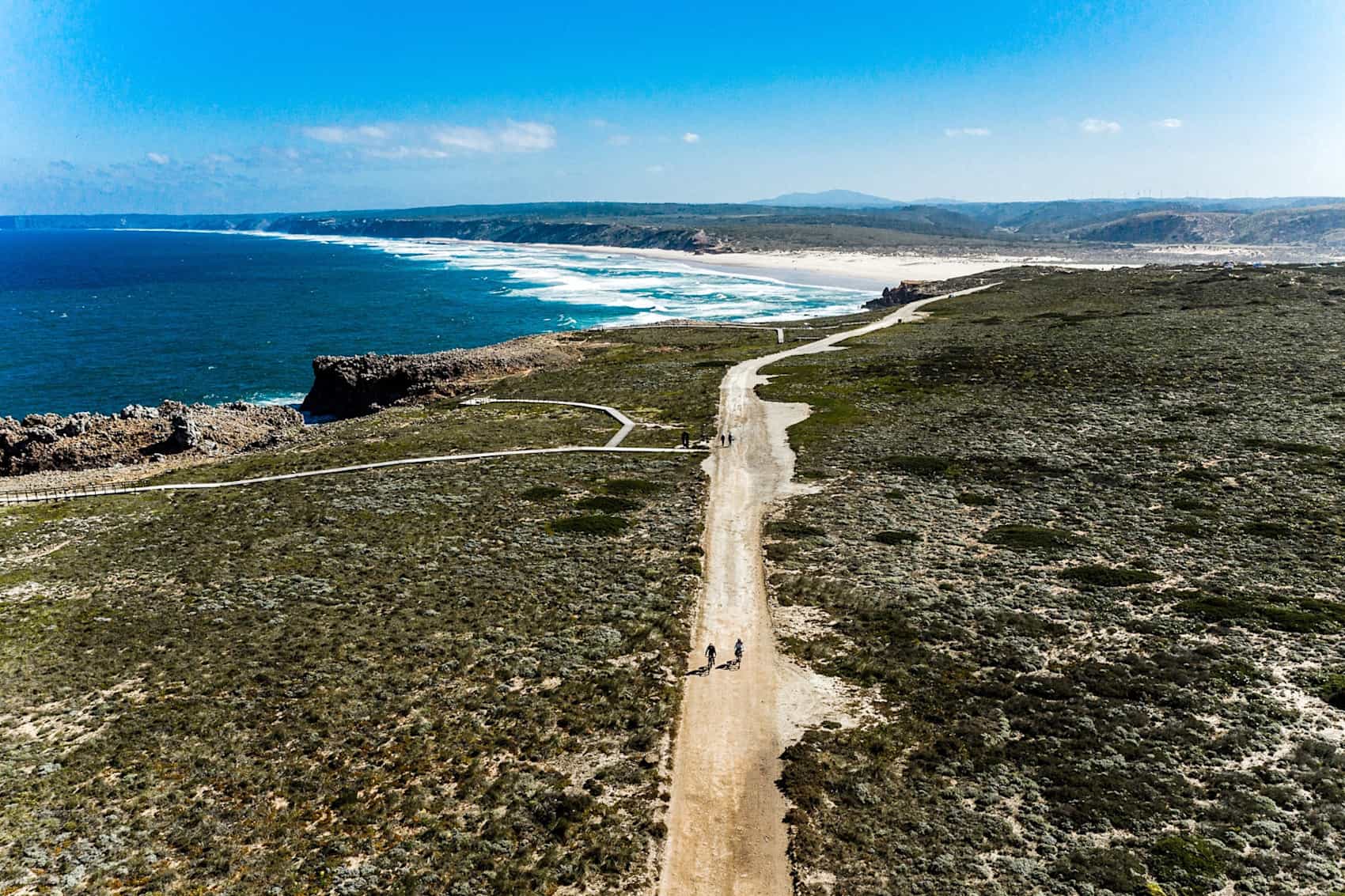 Cycling the Rota Vicentina coastal route, Portugal,