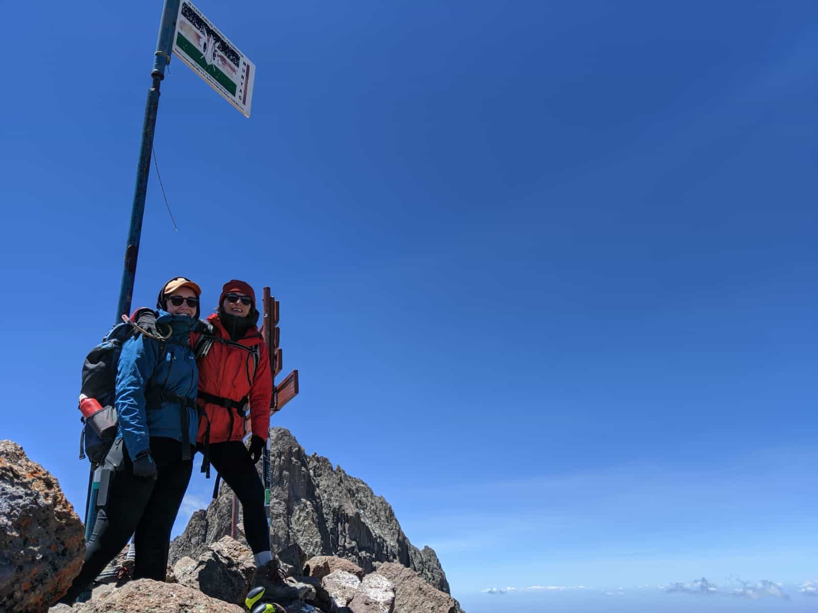 Mount Kenya summit. Photo: Megan Devenish