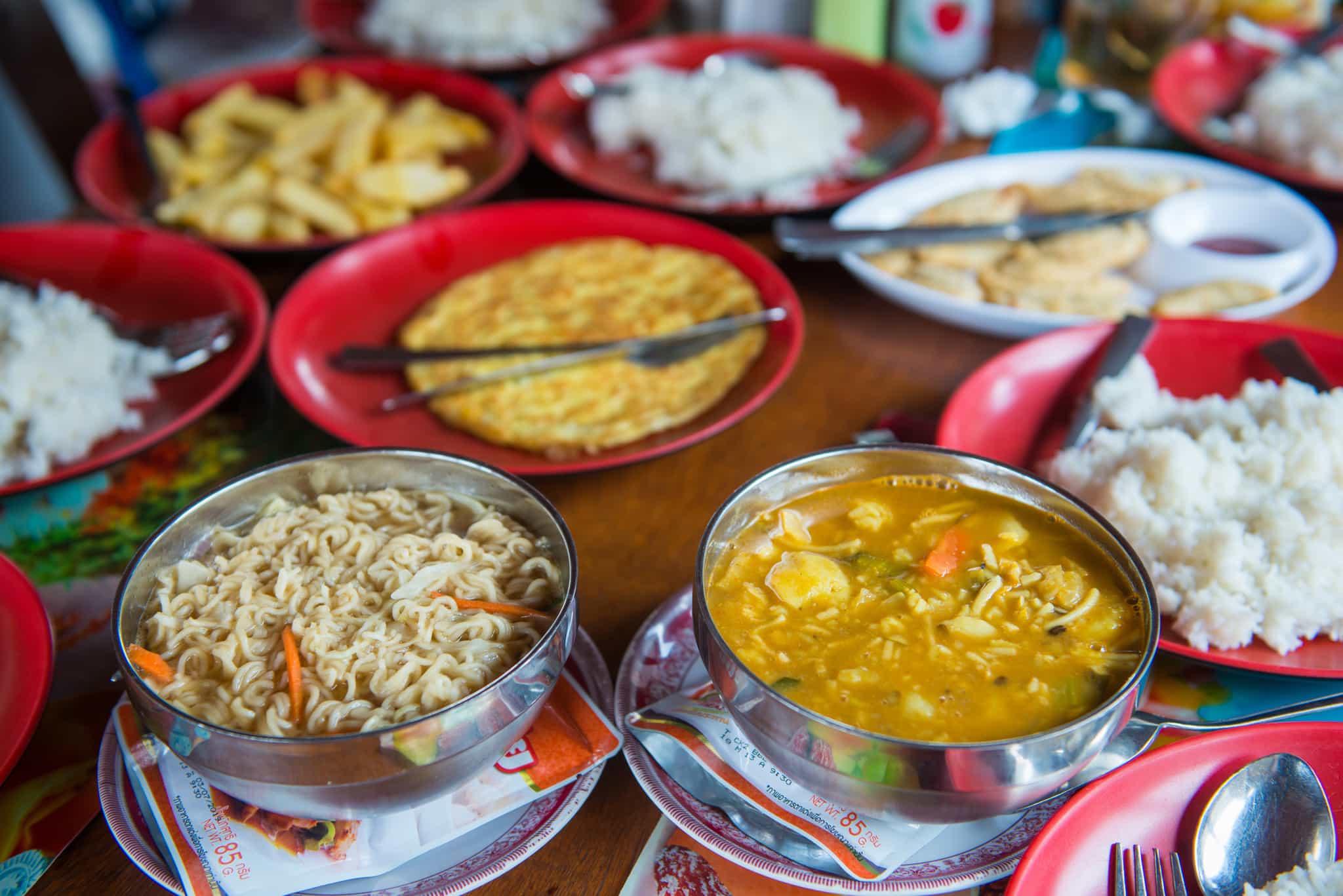 Traditional Nepalese food on the trek, Getty