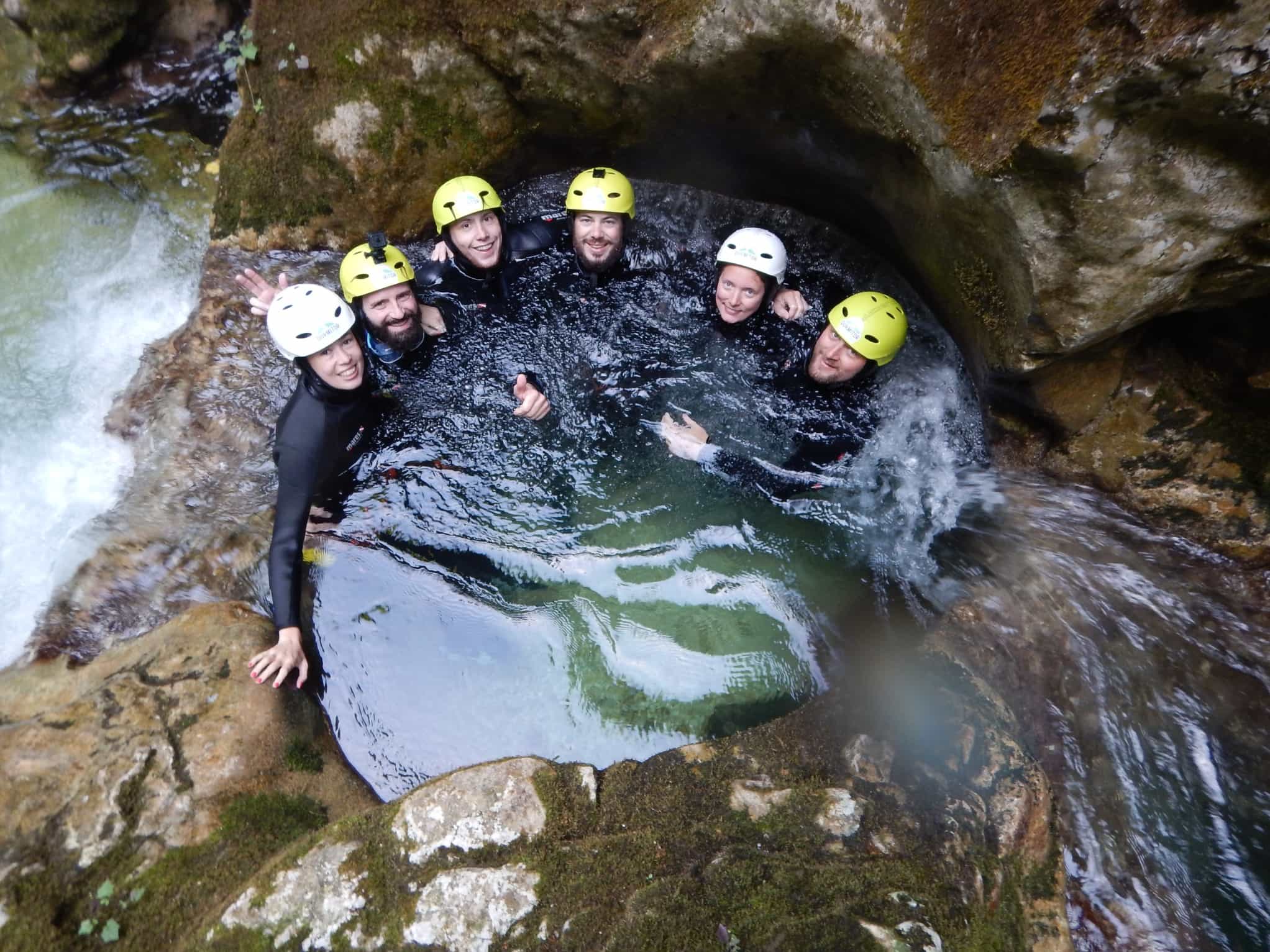 Canyoning in Montenegro. Photo: Host/Wild Montenegro