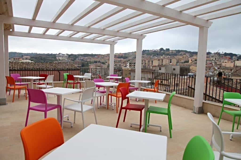 Terrace at RTA Palazzo Judica, Palazzolo Acreide, Sicily