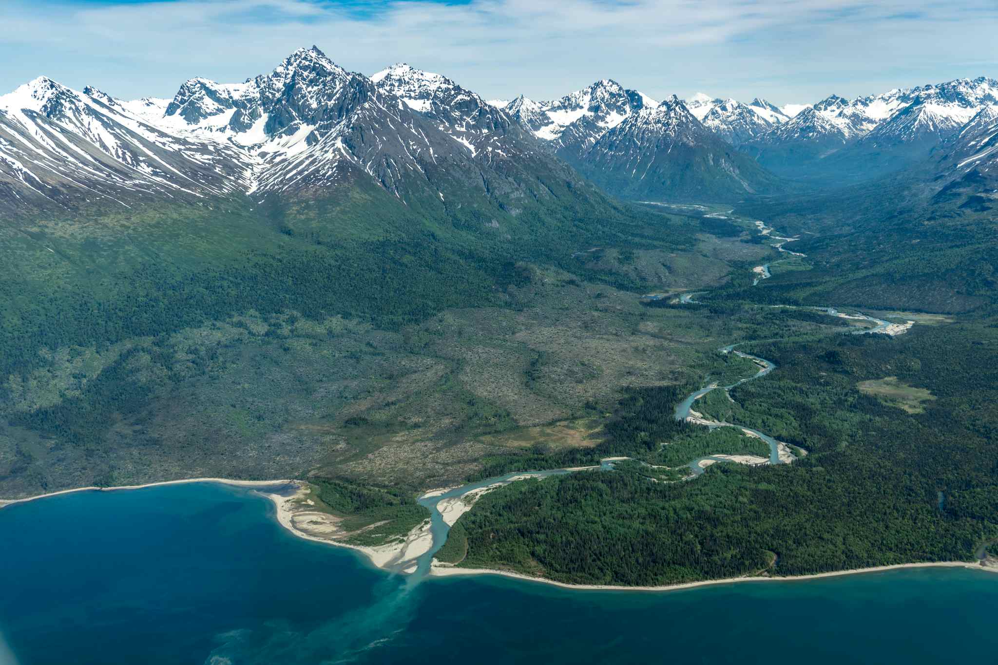 Alaska from the air, USA. Photo: Shutterstock-2367943047