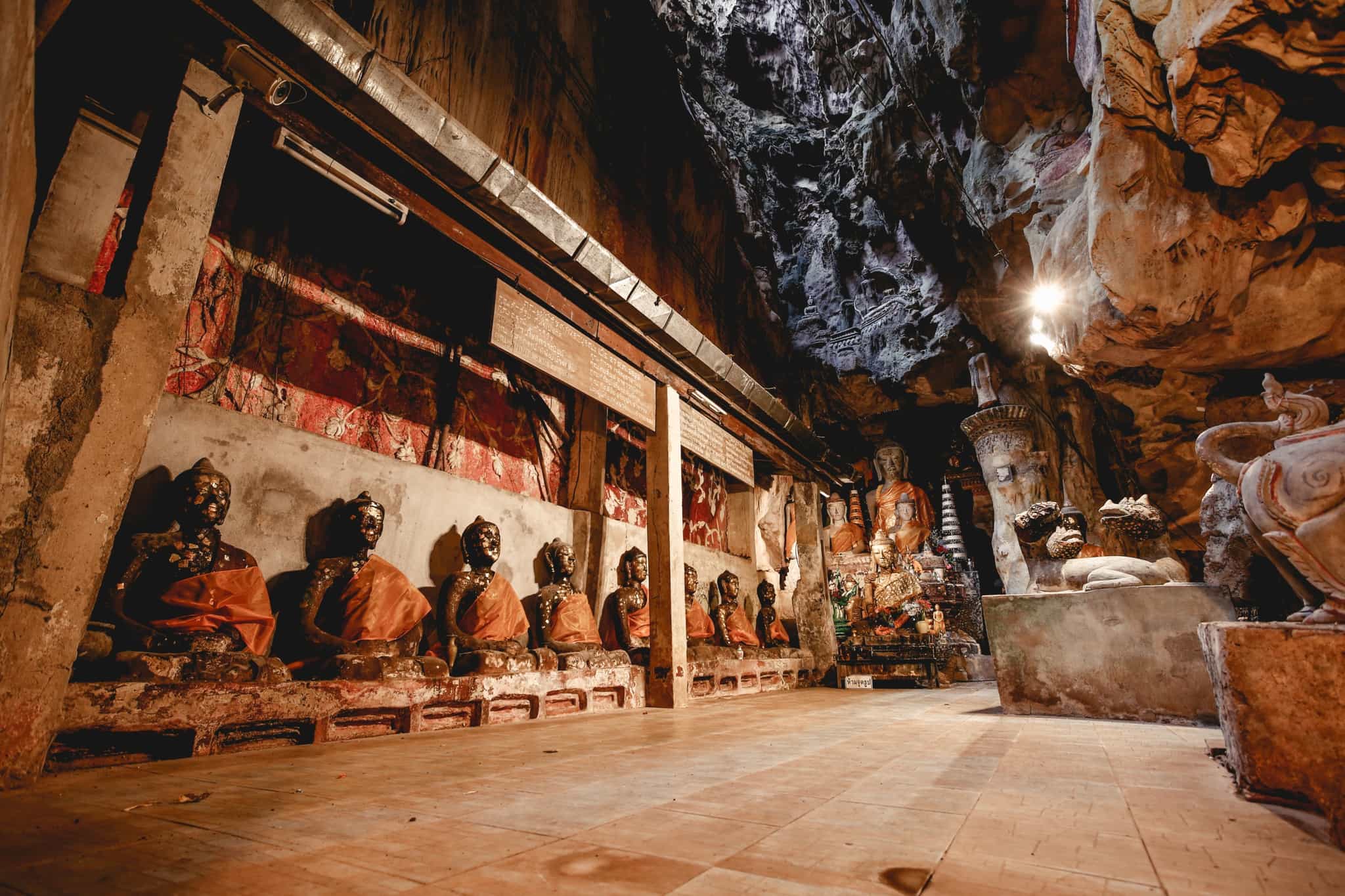 Buddhas inside the Chiang Dao Caves, Thailand
