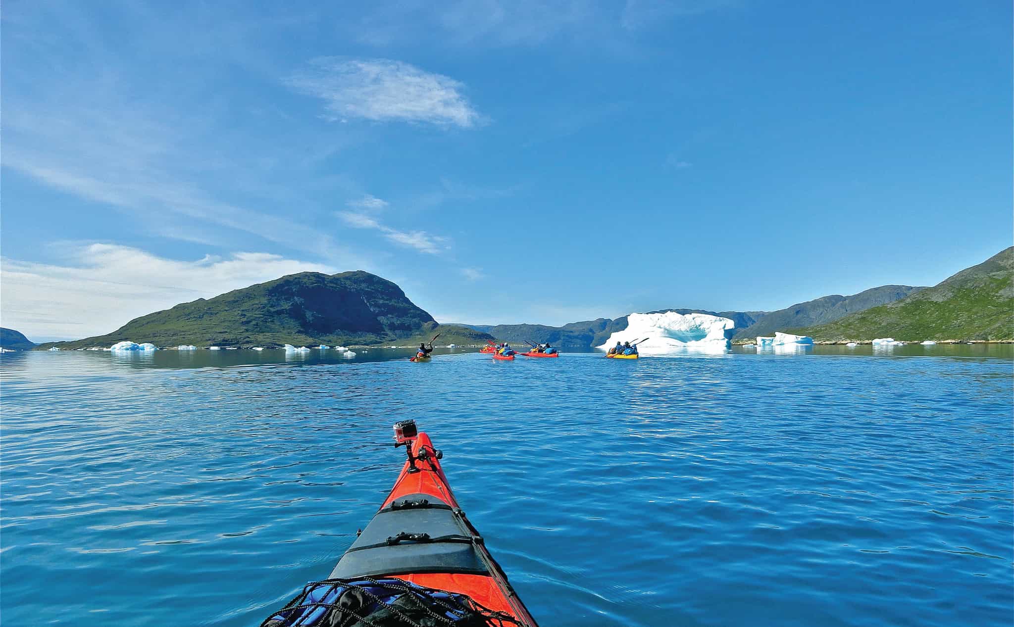 Kayaking in Greenland. Photo: Host/Tasermiut
