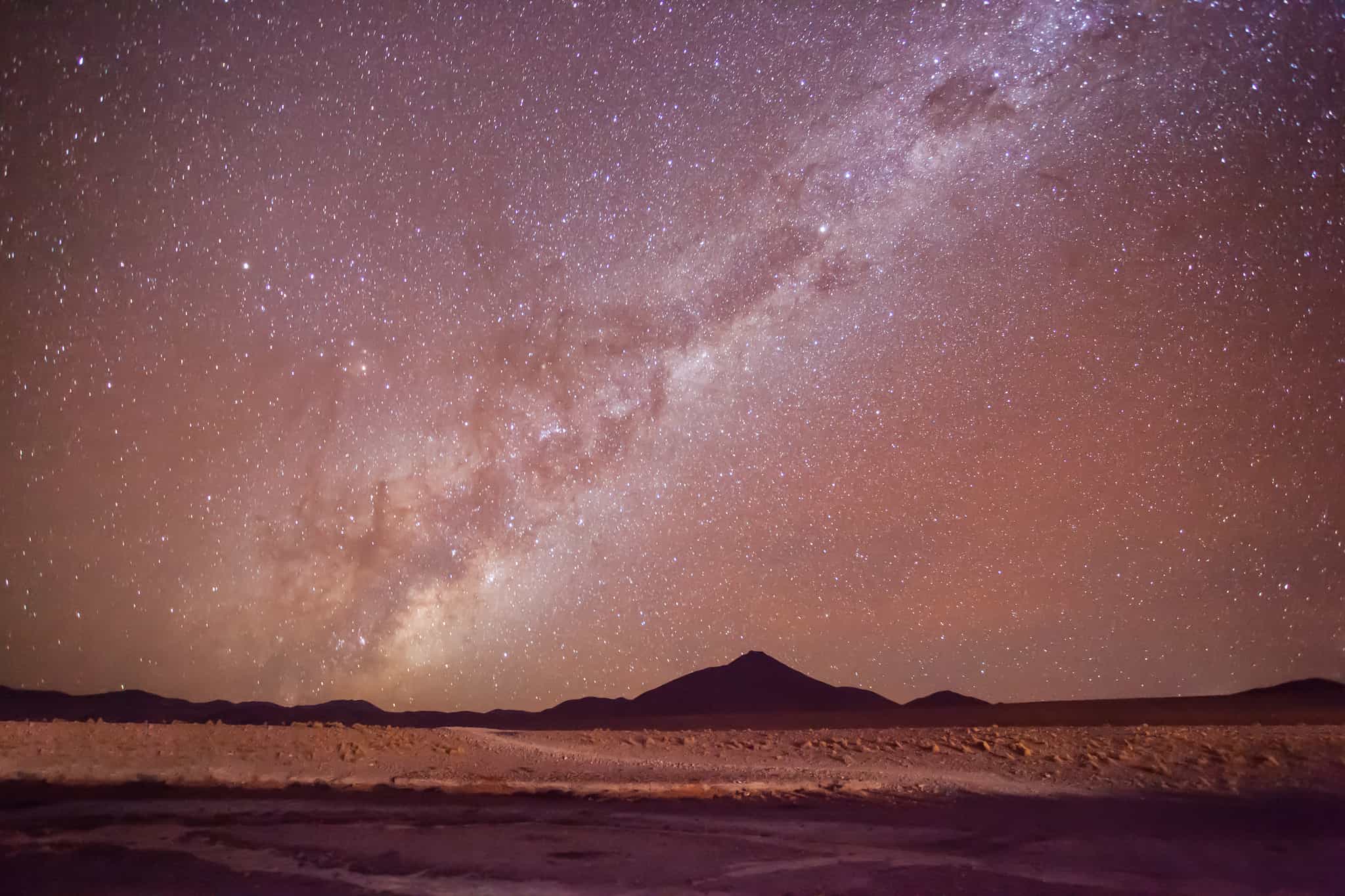 Stars, night, Andes, Desert, Getty