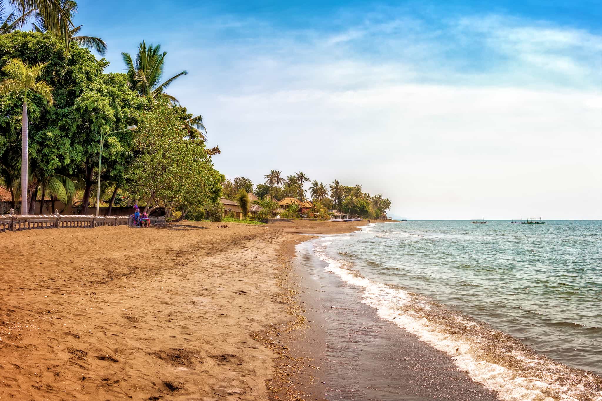 Lovina Beach on the north coast of Bali, Indonesia