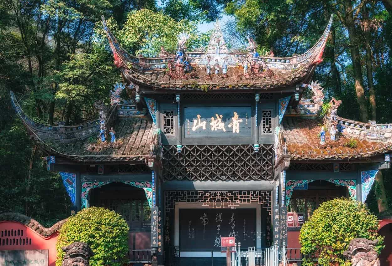 Temple on Qingcheng Mountain. Photo: host, China Adventure