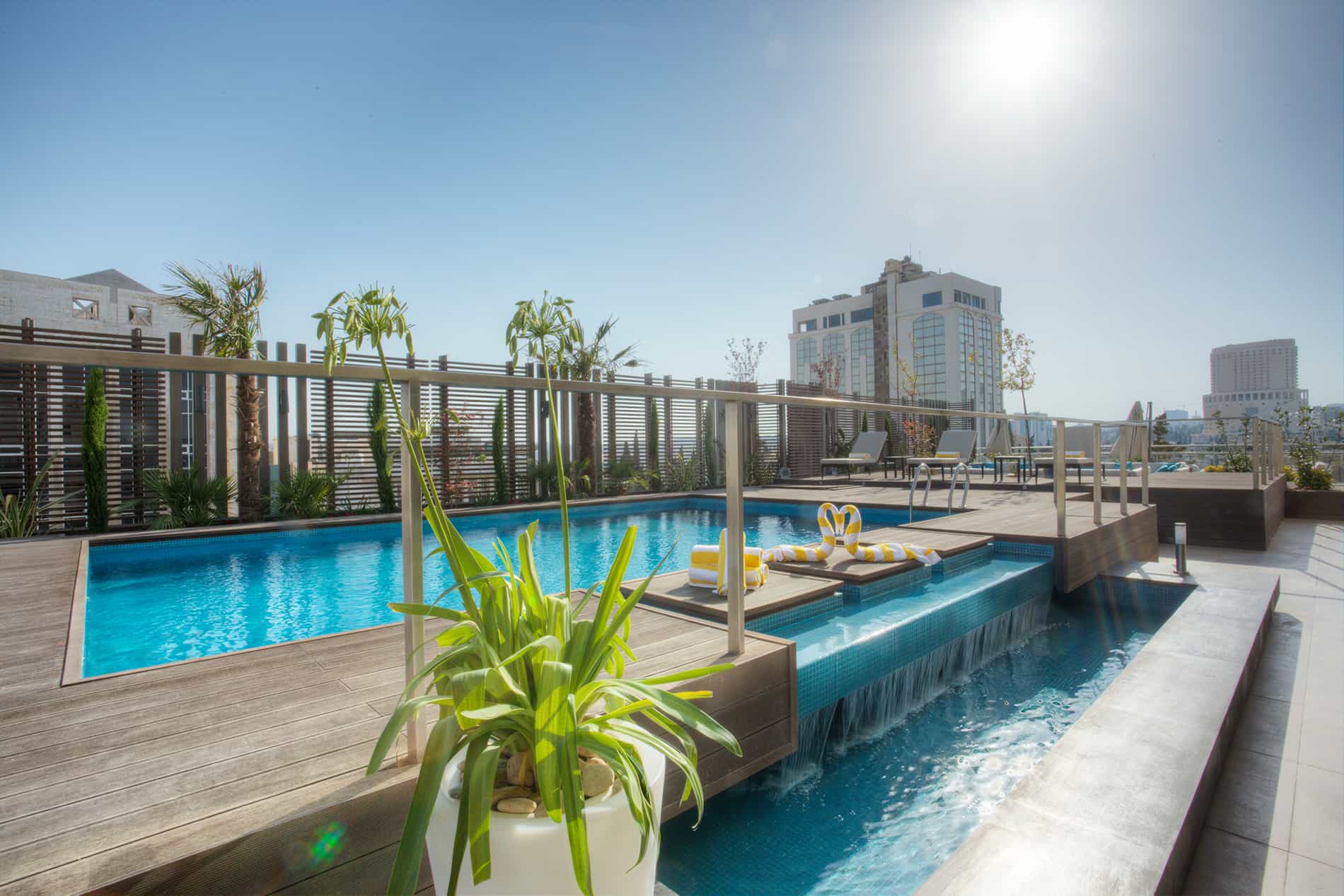 Pool at The House Boutique Suites, Amman.