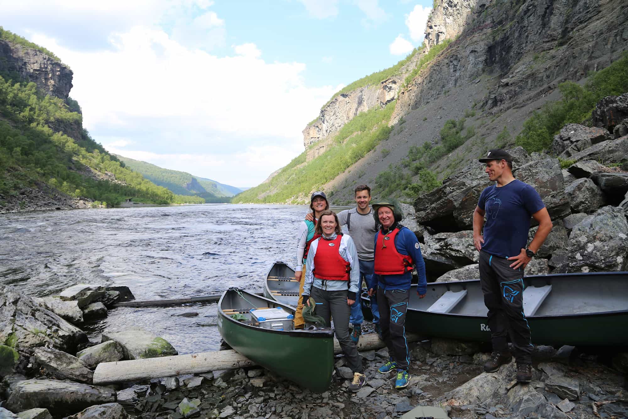Canoeing the Alta River in Norway