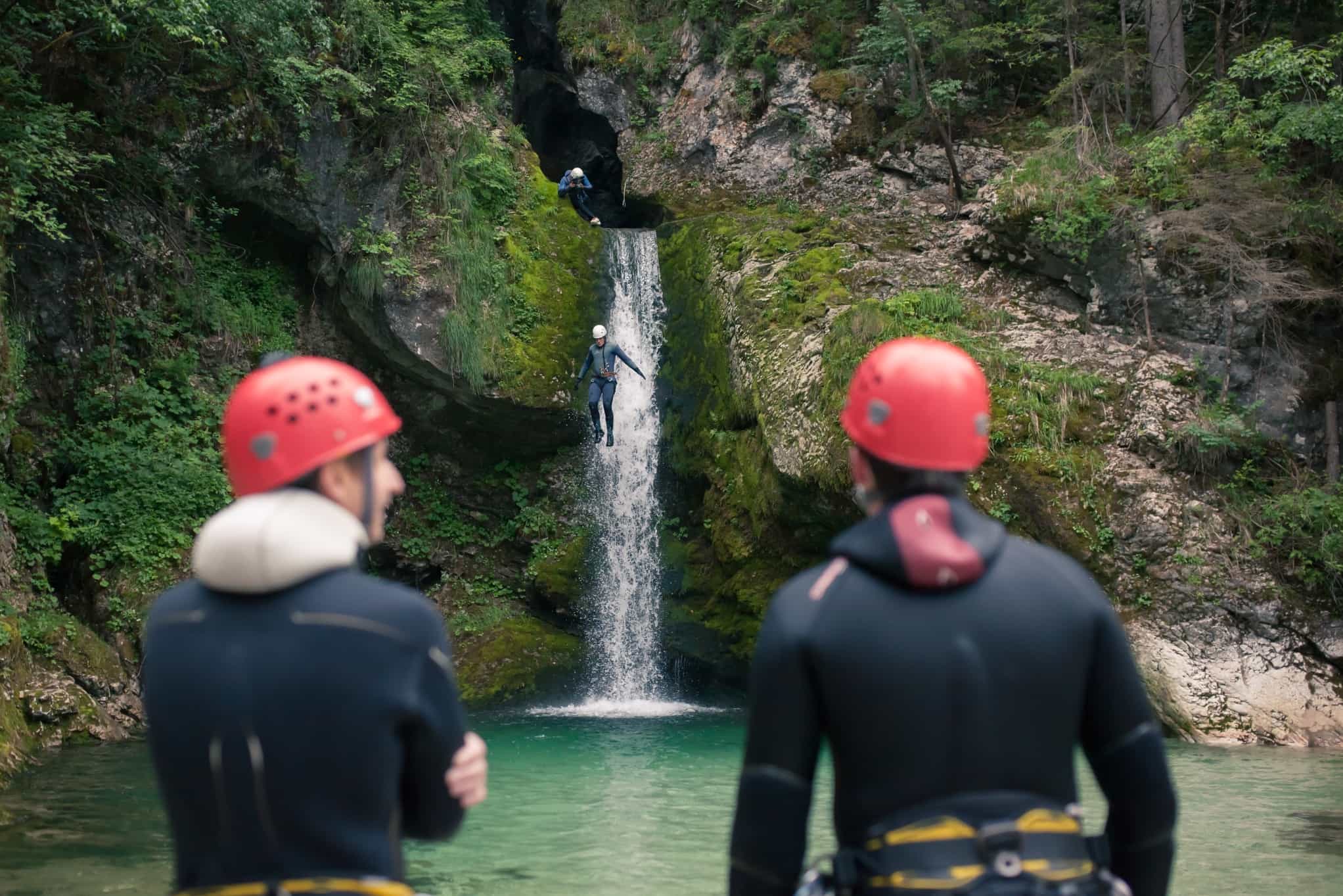 Canyoning, Slovenia. Photo: Host/3glav Adventures, Rozle Bregar