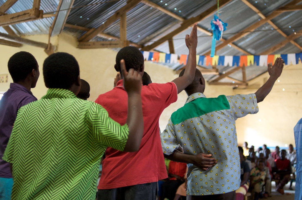 Local people at a church built by ALARM and partners. Photo: Hope for a Thousand Hills