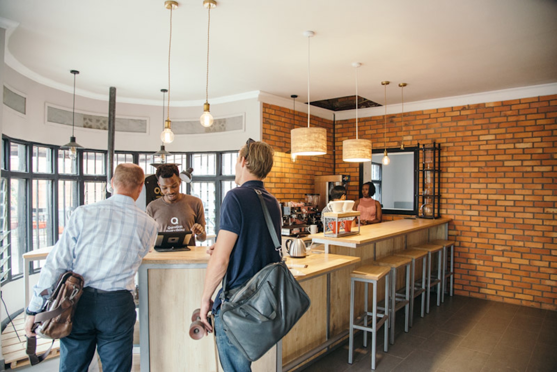 The inside of Question Coffee, the only specialty coffee shop in Kigali. Photo: Question Coffee