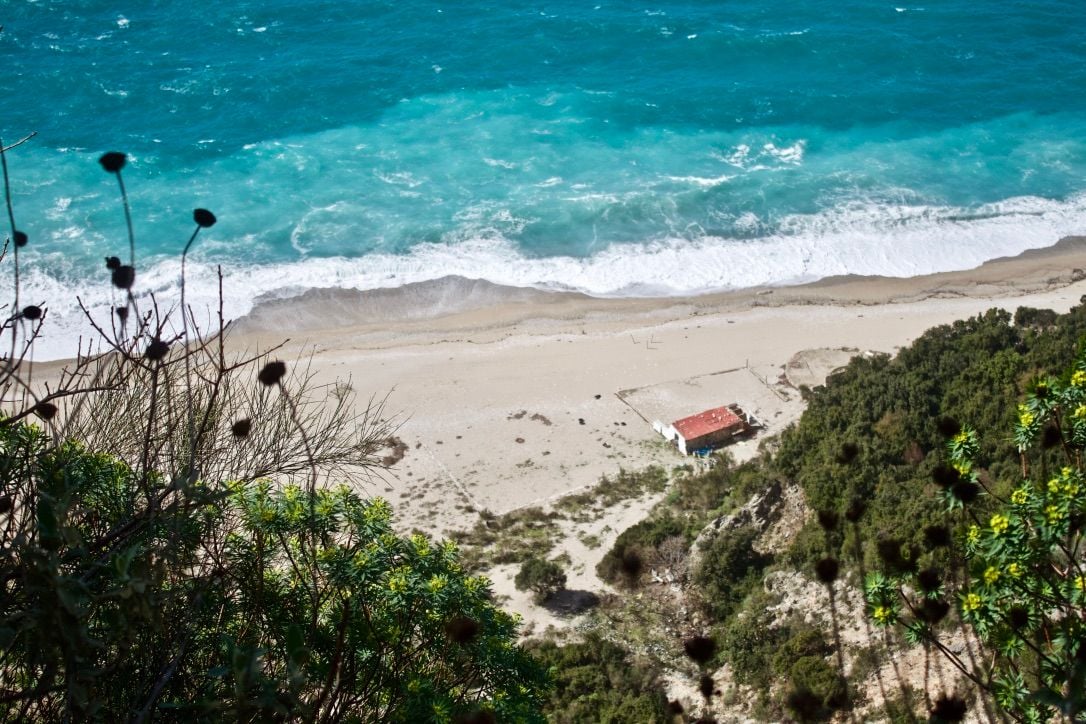 Krozez Bay, a deserted beach in Albania