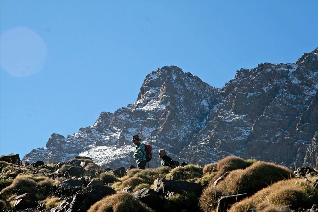 The beautiful form of the Atlas Mountains in Morocco.