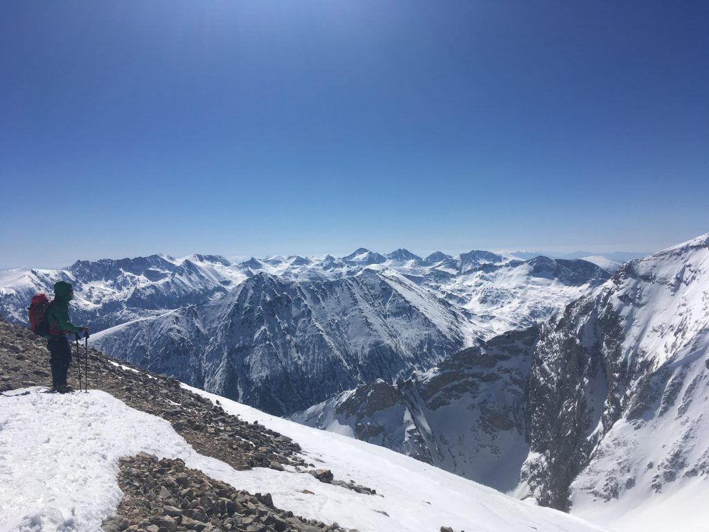 The layering peaks of Pirin National Park in Bulgaria.