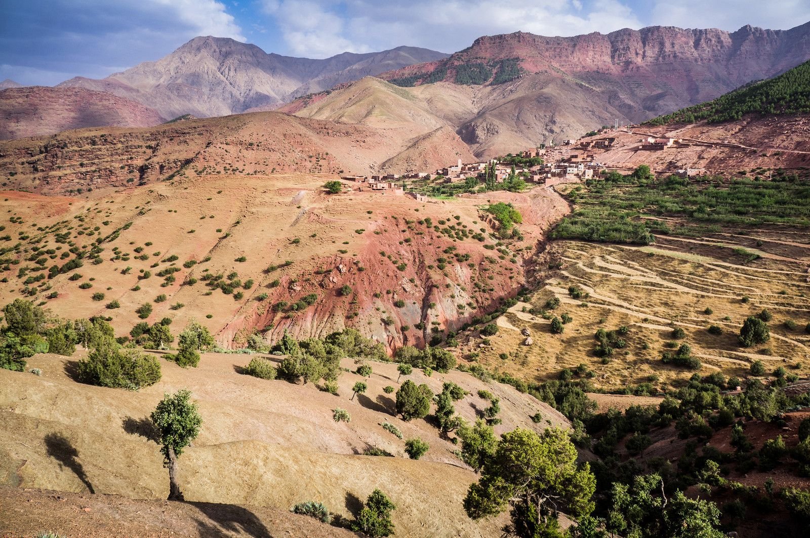 The Atlas Mountains, in Morocco.