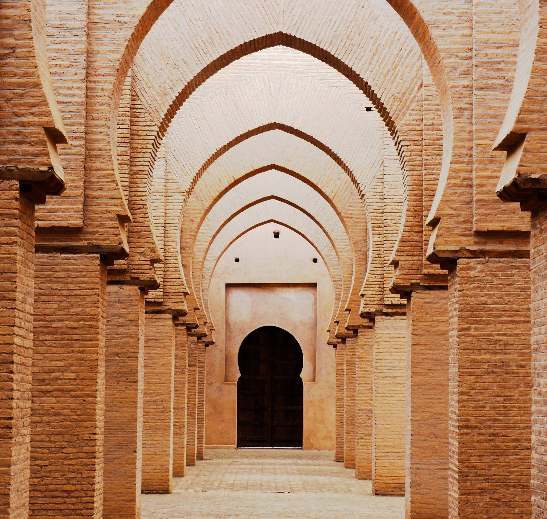 A doorway in the Tin Mal Mosque, Morocco