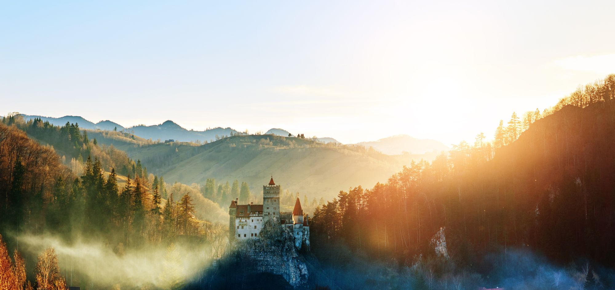 Bran Castle at Sunset