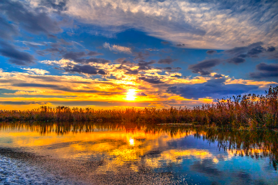 Sunset on the Danube