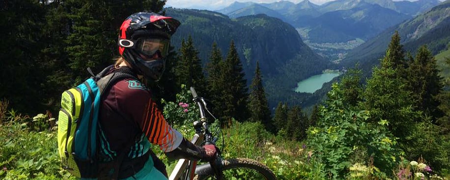 The view of Lac Montriond from the Col de Bassachaux, Chatel.