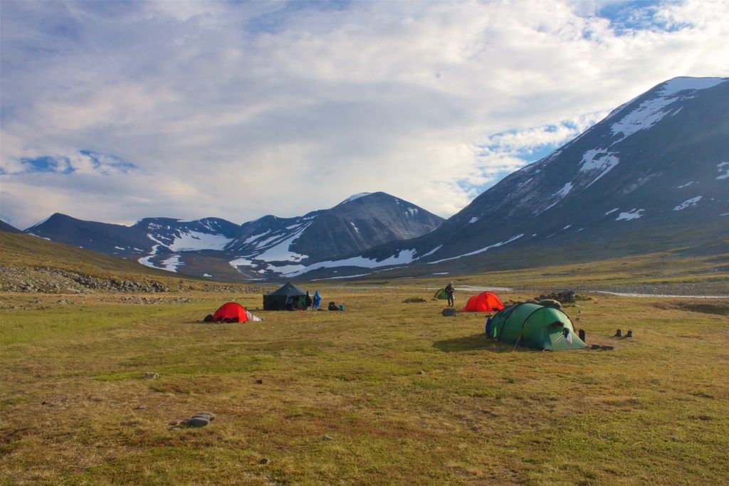 Camping on the King's trail, Sweden.