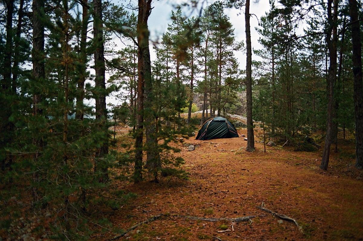 Wild camping on Much Better Adventures' Kayak and Wild Camp Sweden's Saint Anna Archipelago trip