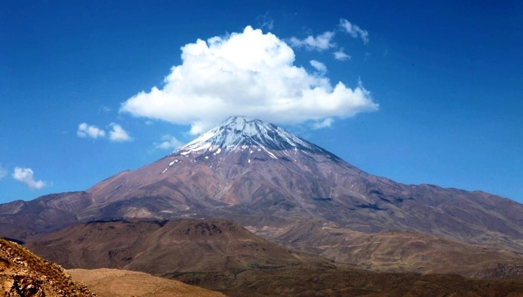 Mount Damavand in Iran