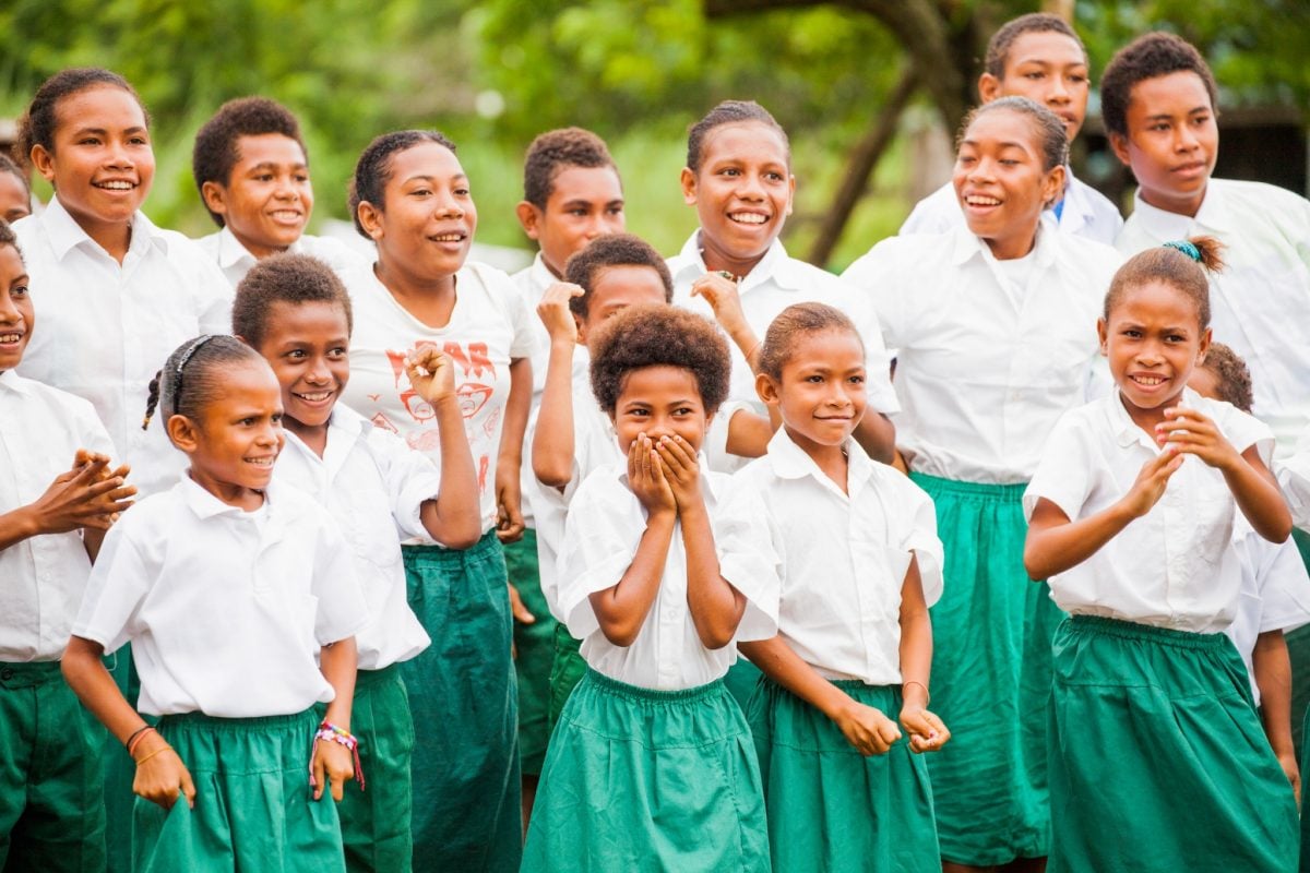 School Children in Papua New Guinea.