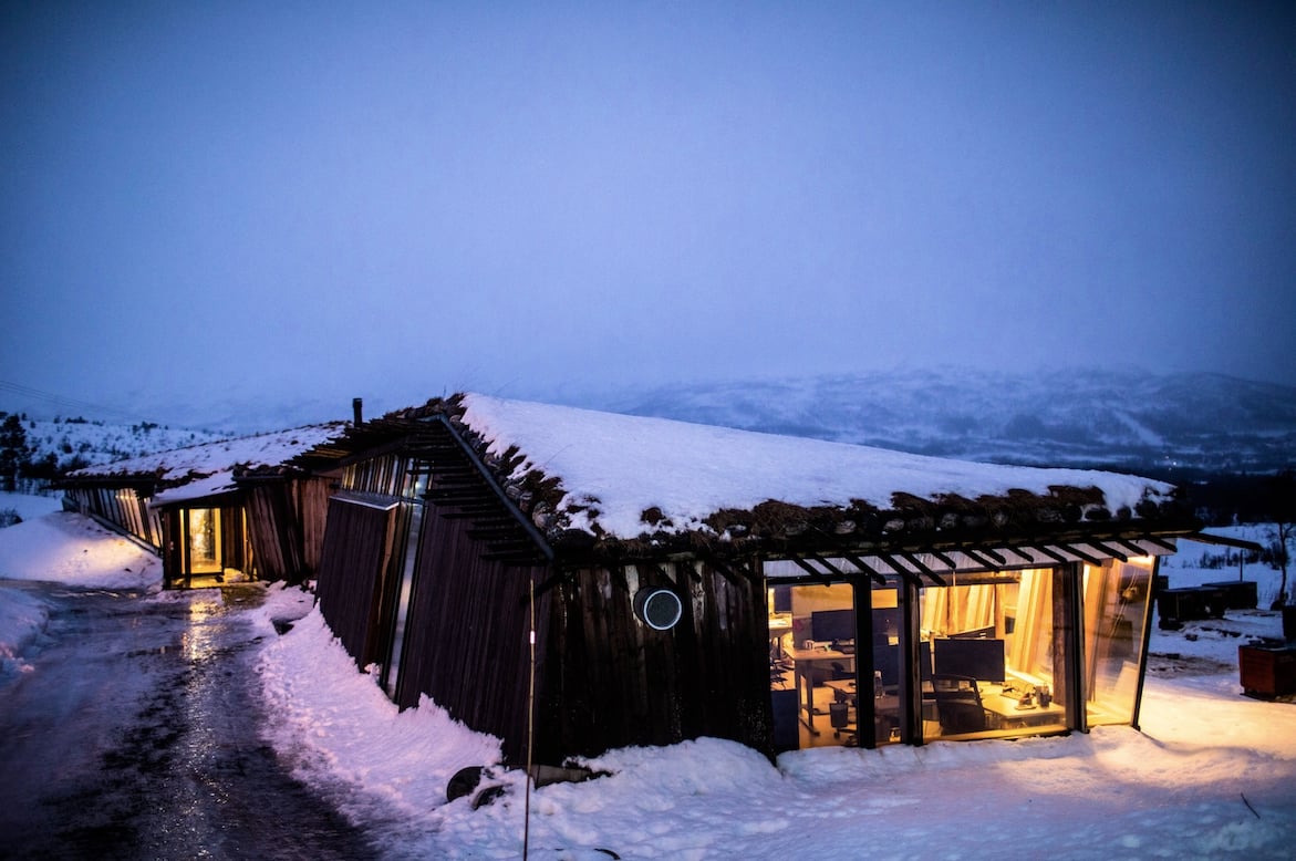 Villmarkssenter, an old cabin in Tromso