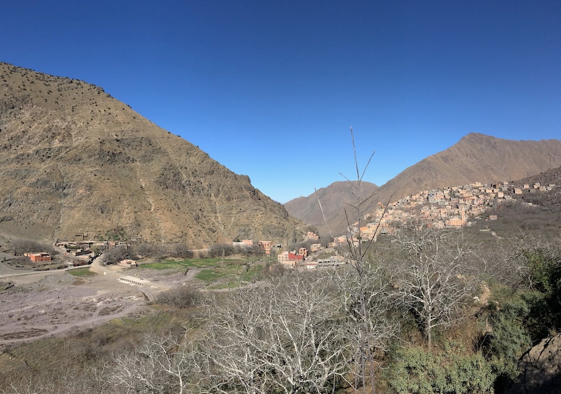 A village in Morocco's Lower Atlas Mountains.