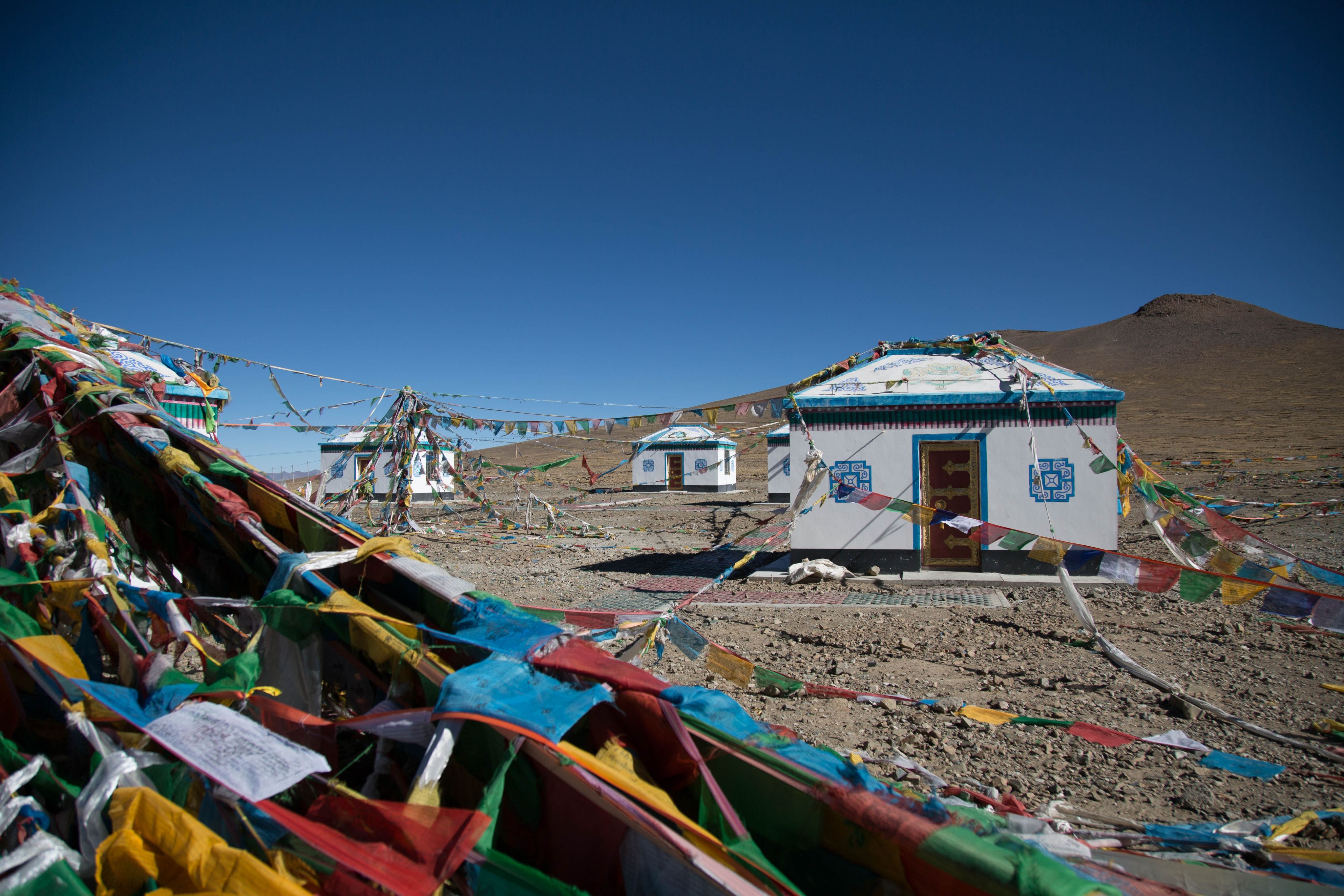 Prayer flags on the route to Everest Base Camp.