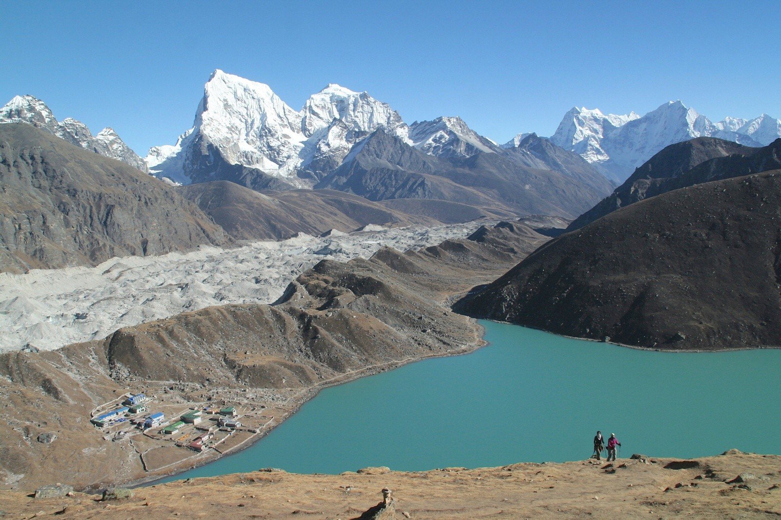 A view of Gokyo Lakes, near Everest Base Camp.